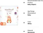 Natural Blossom Easy Pull-up Diaper Pants | Size (4) 2T-3T (20-31 lbs) | 96 Count (24ea*4packs) | Vegan - Super Soft - Hypoallergenic - Ultra-Slim - Image 6